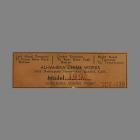Alhambra Chime Works Label
