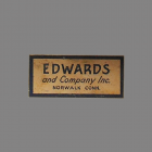 Edwards Door Chime Label