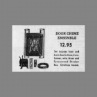 Liberty Bell Resonator Doorbell Syrocco Shadow Box Montgomery Ward Adbertisment 1954