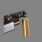 Petite Minimalist Tubular Door Chime Filament hanger and stabilizer