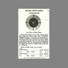 Chime-Time Catalog Hardware Catalog Entry 1960